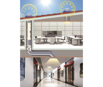 系統原理圖-導光管采光系統